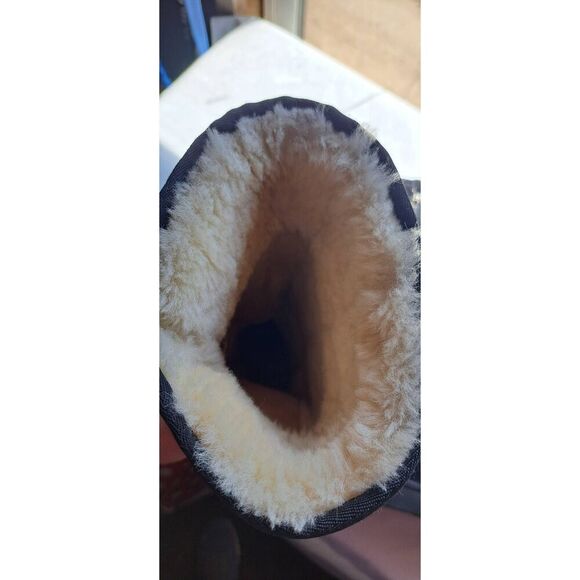 Ugg Australia Size 9 Women's Black Winter Boots 1895 - Picture 6 of 11